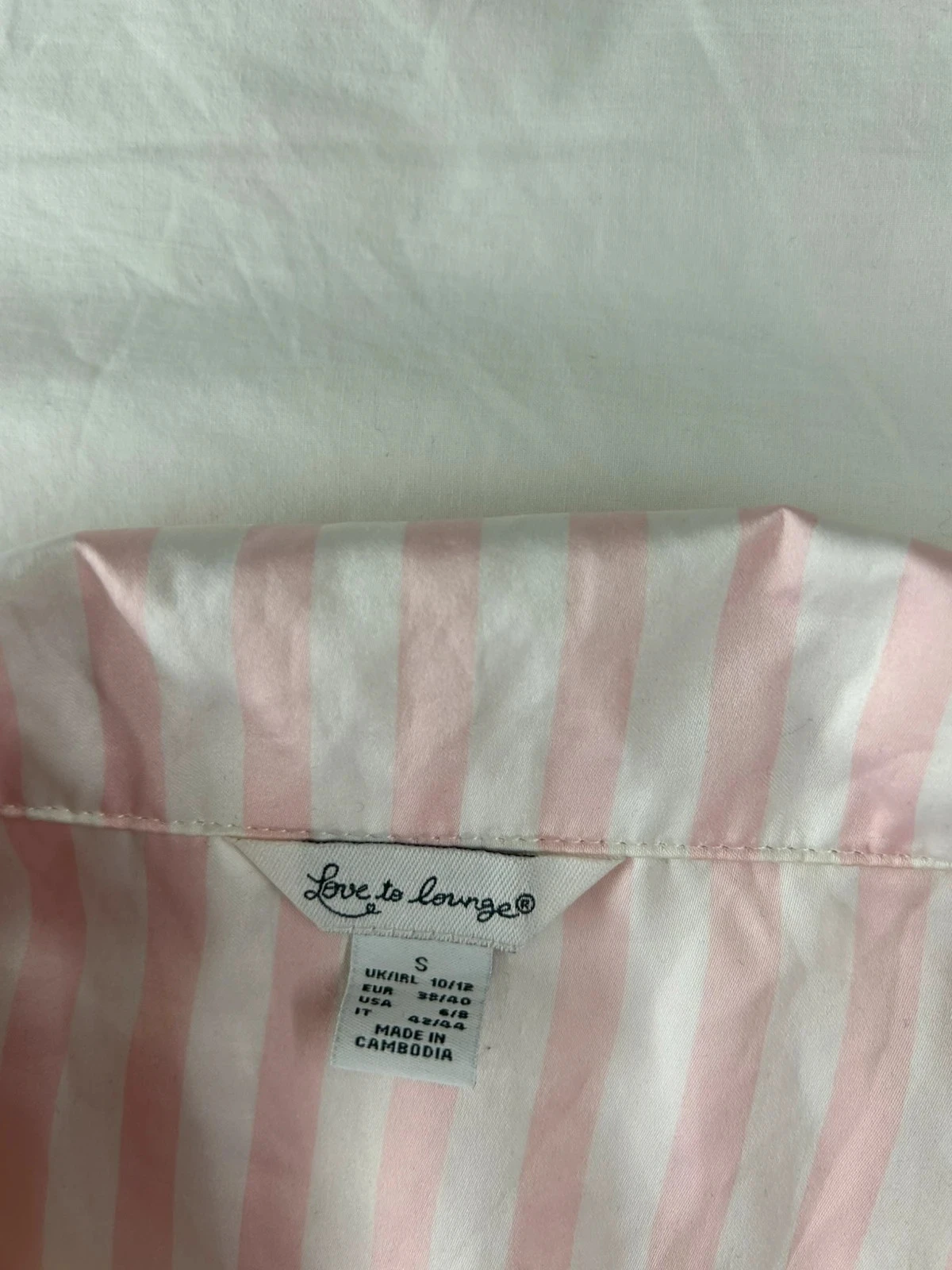 Camisa listrada branco e rosa Love to Lounge – photo 9